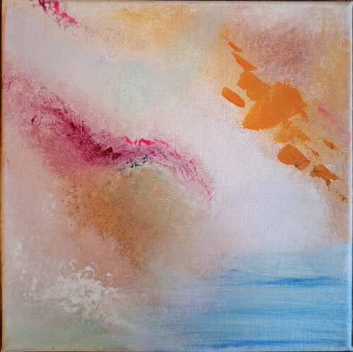 Seascape with Sunset di Rim Elias, Pittura in vendita su Singulart