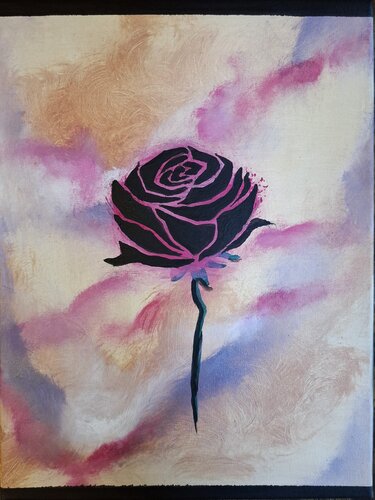 The Black Rose von Rim Elias, Malerei kaufen auf Singulart