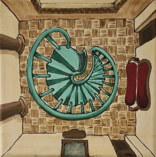 The Strange Stairs von Rim Elias, Malerei kaufen auf Singulart