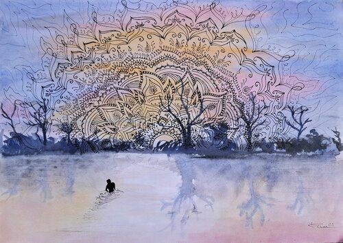 Reaching Destination von Rim Elias, Malerei kaufen auf Singulart