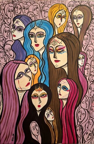 Faces of a Lifetime by Rim Elias, Painting for Sale on Singulart