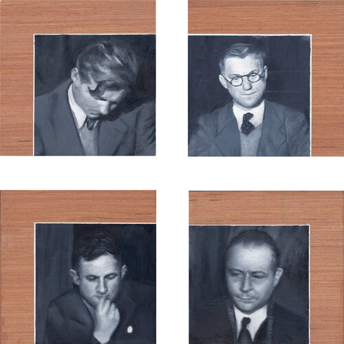 Four Men von Gerda Van Damme, Malerei kaufen auf Singulart