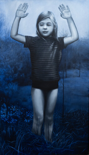 Girl, Standing #2 di Gerda Van Damme, Pittura in vendita su Singulart