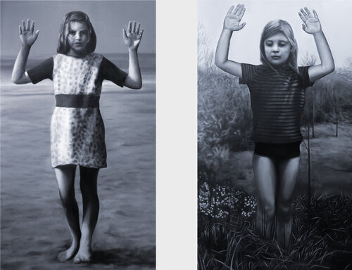 The Doomed bundle deal (Girl, Standing #1 and #2) von Gerda Van Damme, Malerei kaufen auf Singulart