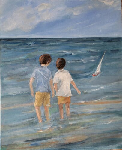 Mise à l'eau de Claudine Pochat, Pintura a la venta en Singulart