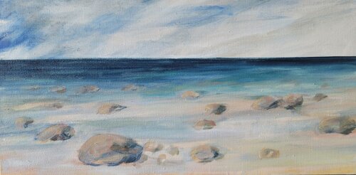 Grève blanche de Claudine Pochat, Pintura a la venta en Singulart