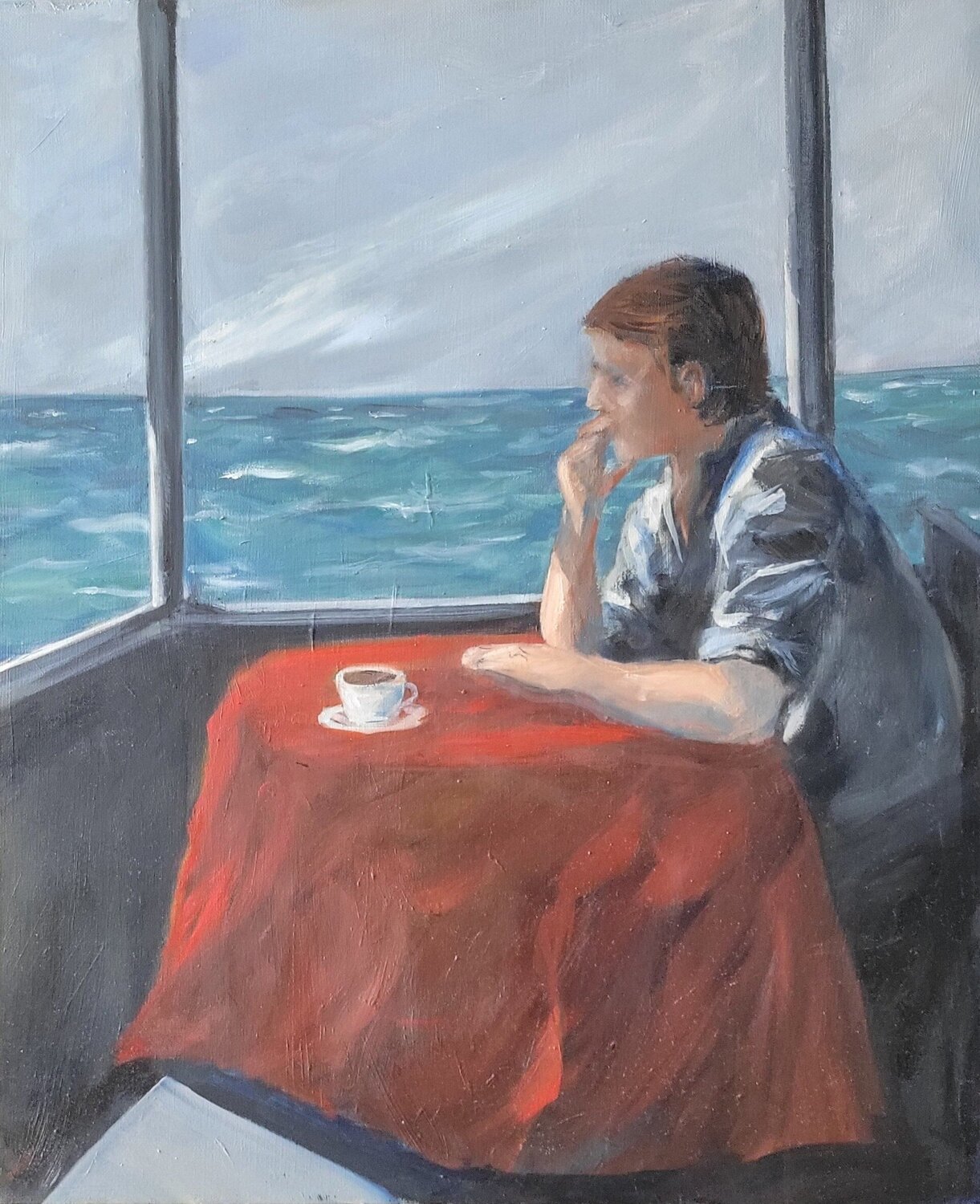 Voyage immobile Claudine Pochat Pintura original en venta