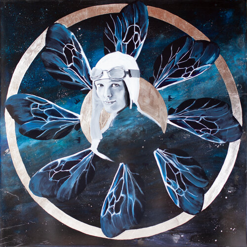 Blue Moon van Adrienne Egger, Schilderij te koop op Singulart