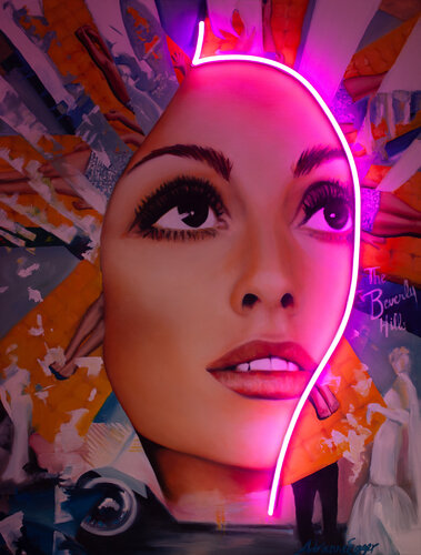 Cosmo Bambi Cherry Bomb van Adrienne Egger, Schilderij te koop op Singulart