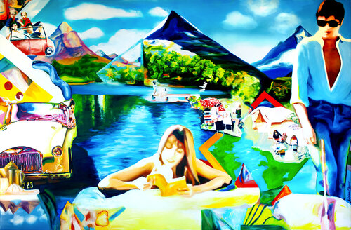 Tootsie Lovebug Lollipop van Adrienne Egger, Schilderij te koop op Singulart