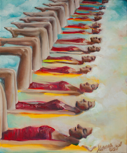 Head In the Clouds de Adrienne Egger, Pintura a la venta en Singulart