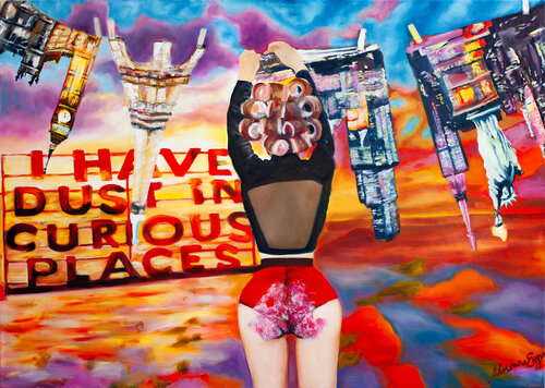 I Have Dust In Curious Places van Adrienne Egger, Schilderij te koop op Singulart