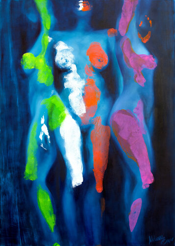 Connection (As Near As I Am Far/Body-Printing) von Adrienne Egger, Malerei kaufen auf Singulart