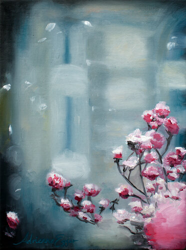 Snow in April de Adrienne Egger, Pintura a la venta en Singulart