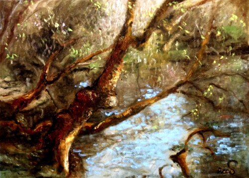 Parc Oriental en Mars 2026 par Arno BIGOT, Peinture en vente sur Singulart