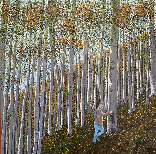 La colline boisée en automne FRANCOIS D'ARDAILHON