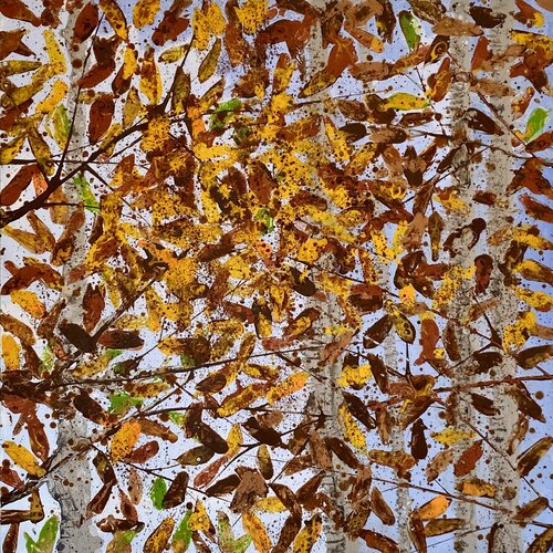 Feuillage d'automne 1 di FRANCOIS D'ARDAILHON, Pittura in vendita su Singulart