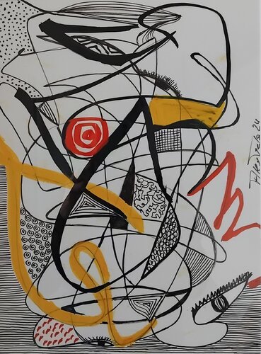 Black or White di Alex Terla, Pittura in vendita su Singulart