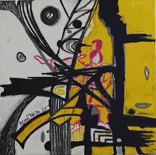 Karate Kid belated by Alex Terla, 油畫 for Sale on Singulart