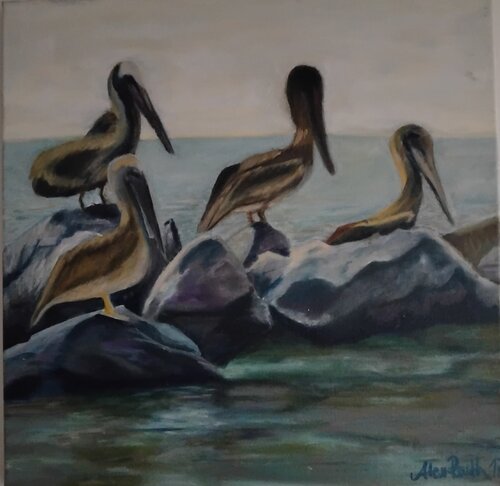 Birds by Alex Terla, Painting for Sale on Singulart