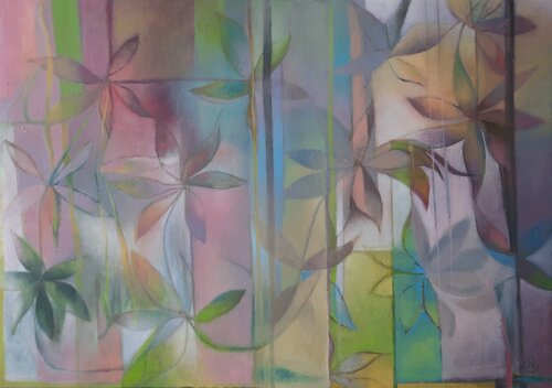 Le dire avec des fleurs van Nathalie Gautier, Schilderij te koop op Singulart