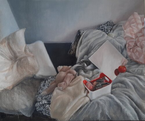 Matin pressé  ou Fin de l'enfance van Nathalie Gautier, Schilderij te koop op Singulart
