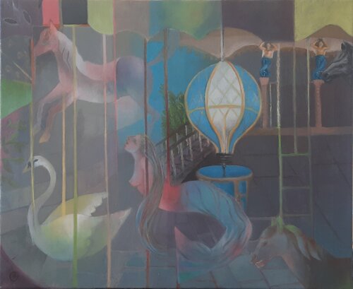 Le Manège by Nathalie Gautier, Painting for Sale on Singulart