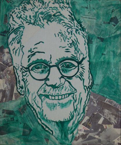 Portrait Journal Vert von Zarts, MaudéE Zarts Koch, Malerei kaufen auf Singulart