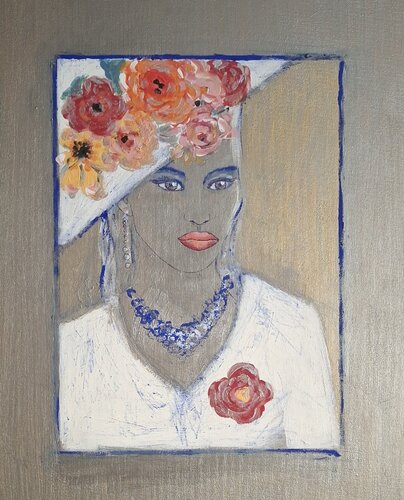 Blue Bloom Action de Ursula Haider-Seggl, Pintura a la venta en Singulart