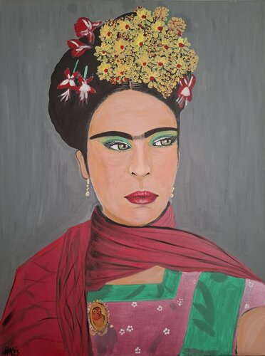 Fridas mindful blooms par Ursula Haider-Seggl, Peinture en vente sur Singulart