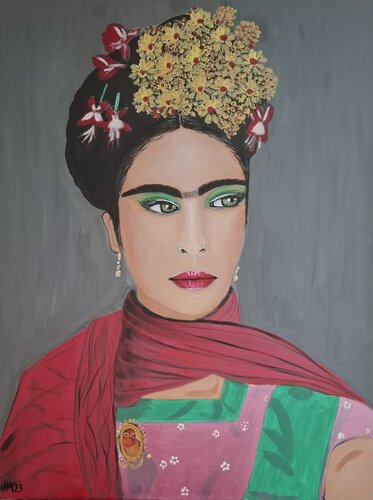 Mindfull Frida Spirit by Ursula Haider-Seggl, Painting for Sale on Singulart