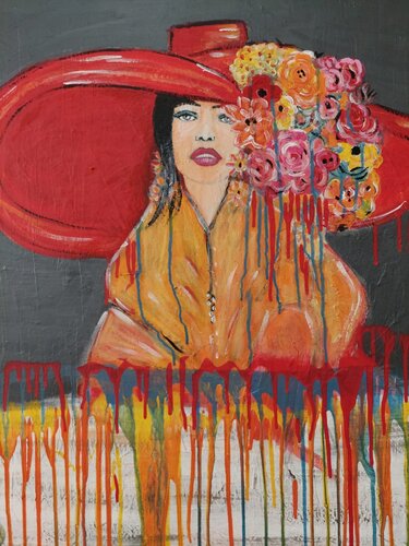 Floral tranquility de Ursula Haider-Seggl, Pintura a la venta en Singulart