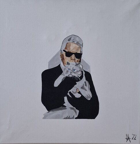 Choupette and karl van Ursula Haider-Seggl, Schilderij te koop op Singulart