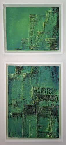 Visual green city de Ursula Haider-Seggl, Pintura a la venta en Singulart