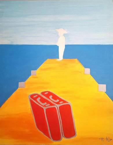 Hello And Goodbye par Ursula Haider-Seggl, Peinture en vente sur Singulart