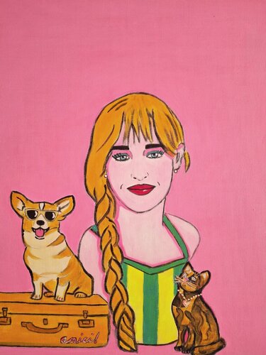 Rent free royality di Ursula Haider-Seggl, Pittura in vendita su Singulart