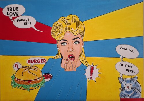 Hungry pop icons von Ursula Haider-Seggl, Malerei kaufen auf Singulart
