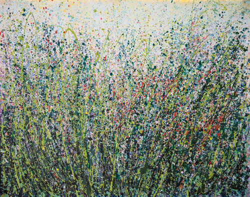 Pollock Style Abstract Art van Lena Owens, Schilderij te koop op Singulart