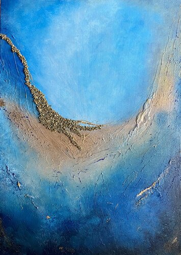 Blue depths von Odile Verhagen, Malerei kaufen auf Singulart