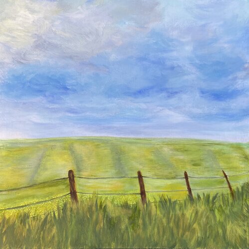 Spring fields von Odile Verhagen, Malerei kaufen auf Singulart