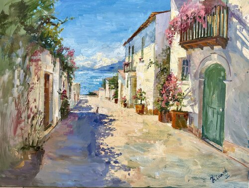 Summer Vacation de Yulia Prykina, Pintura a la venta en Singulart