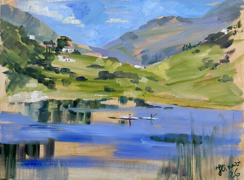 Finikarya is in the Water Again di Yulia Prykina, Pittura in vendita su Singulart