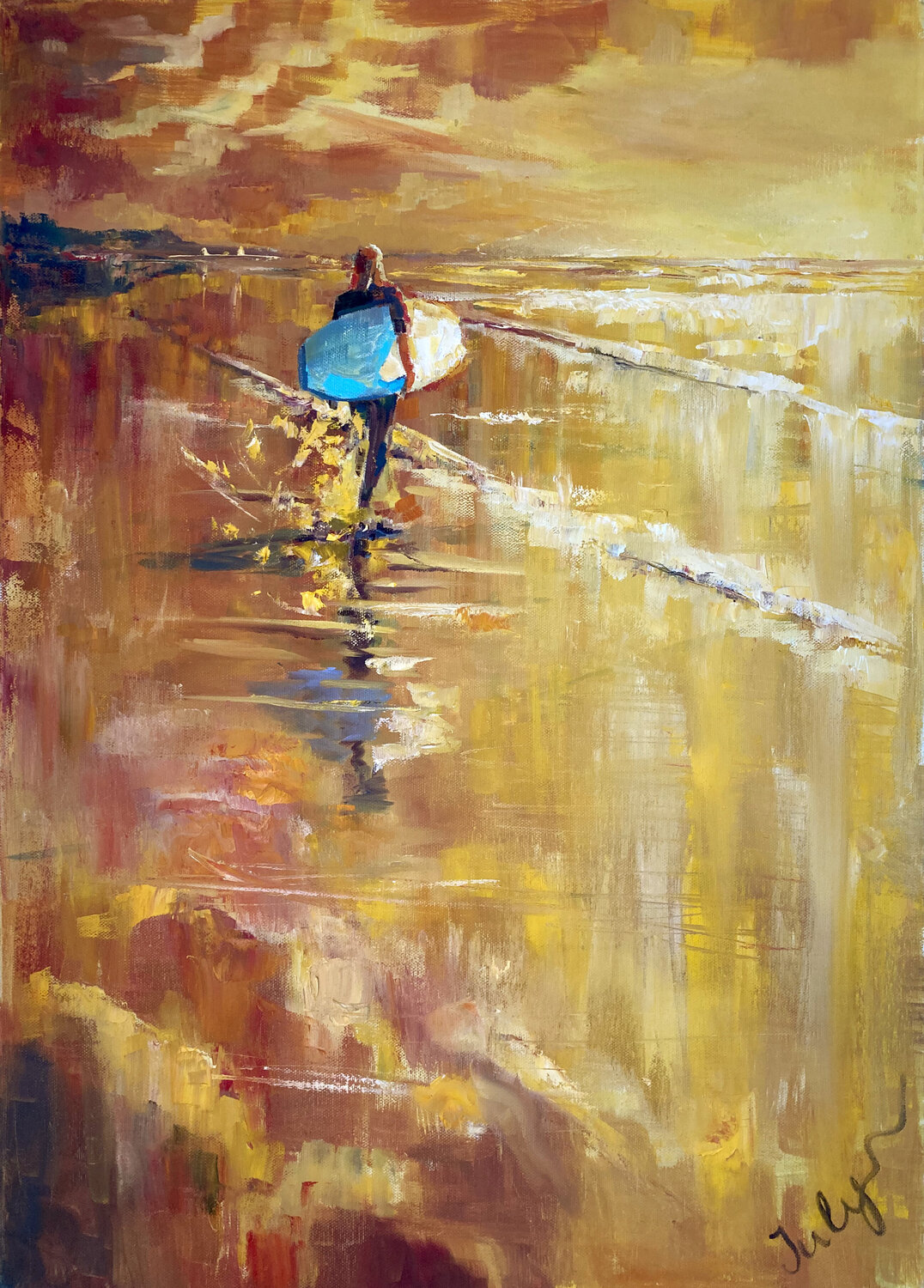 Sunset for Surfing Yulia Prykina