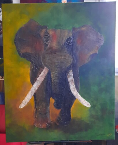 Force et puissance by Sandra MESSAOUDI, Painting for Sale on Singulart