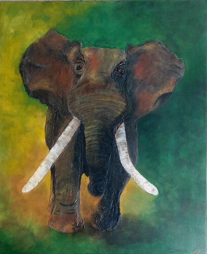 Force et puissance by Sandra MESSAOUDI, Painting for Sale on Singulart