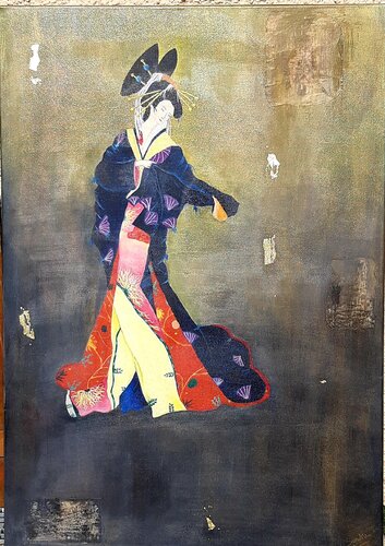 Le kimono by Sandra MESSAOUDI, Painting for Sale on Singulart