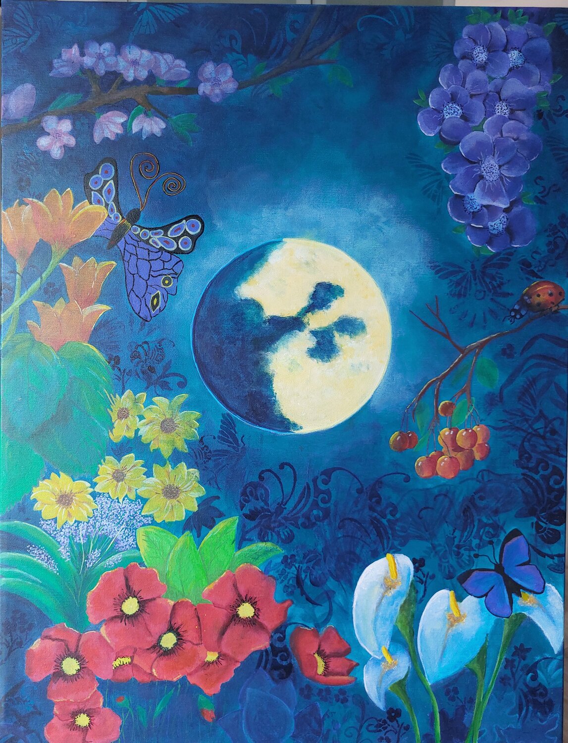 Crépuscule Sandra MESSAOUDI Pintura original en venta
