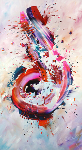 Music in the air von Dominique Lenoir, Malerei kaufen auf Singulart