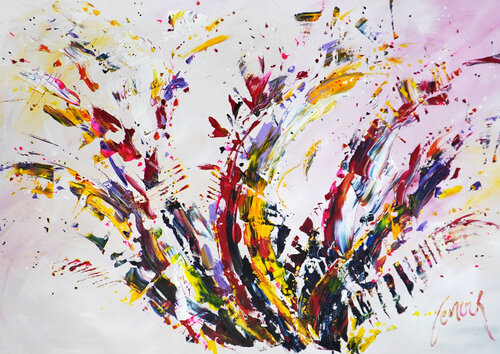 Petal Symphony van Dominique Lenoir, Schilderij te koop op Singulart