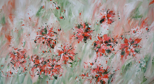 Dance of Petals di Dominique Lenoir, Pittura in vendita su Singulart